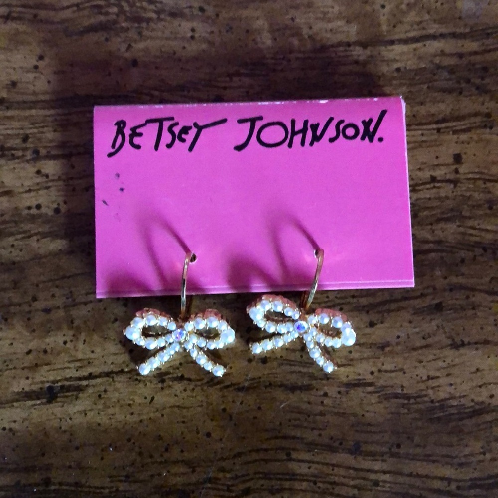 Betsey Johnson Bow Earrings